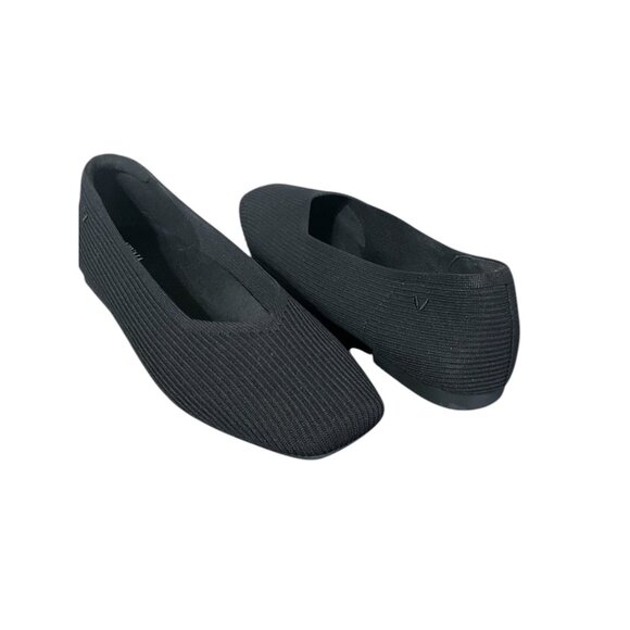 VIVAIA Margot 2.0 Square-Toe V-Cut Flats Black size 42 EU/10.5 US - Picture 1 of 8